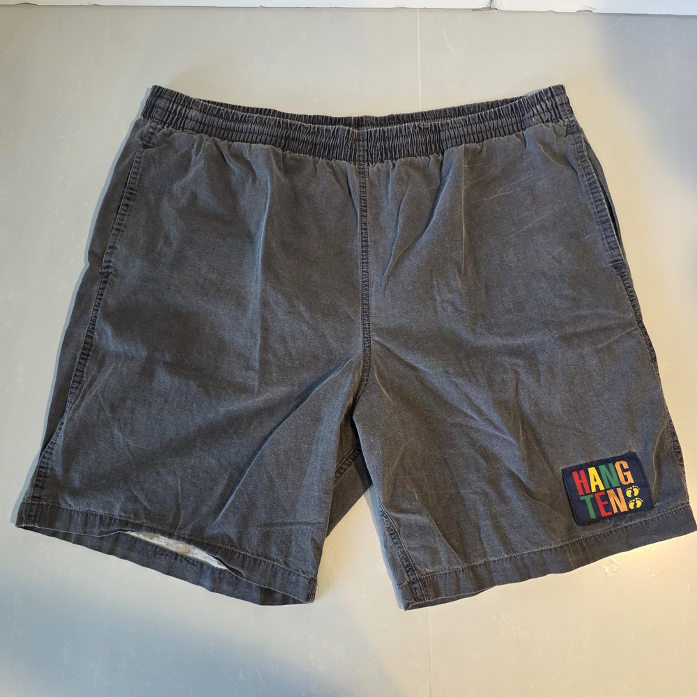 Vintage 90s Hang Ten Men's Gray‎ Blue Shorts